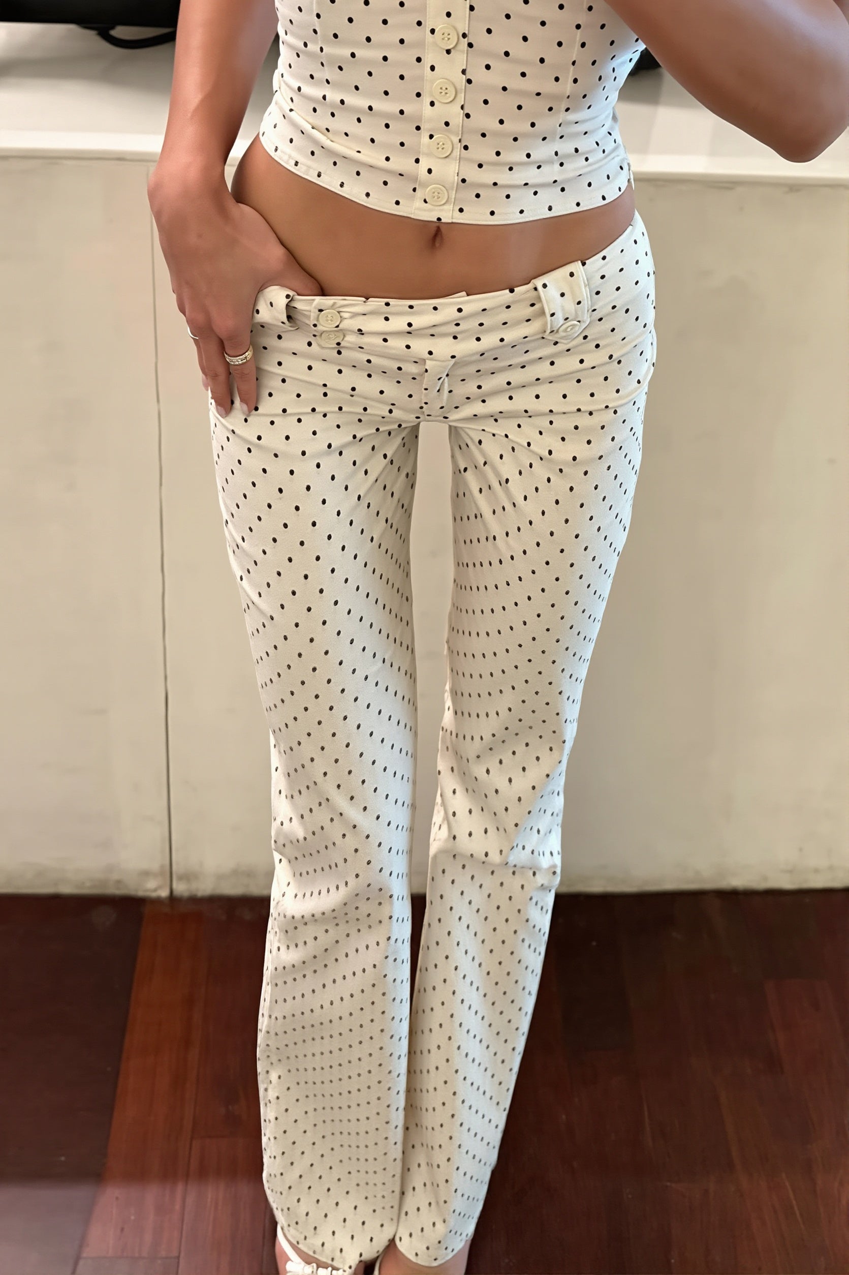 Polka Dot Tube Button Two Piece Set image 6