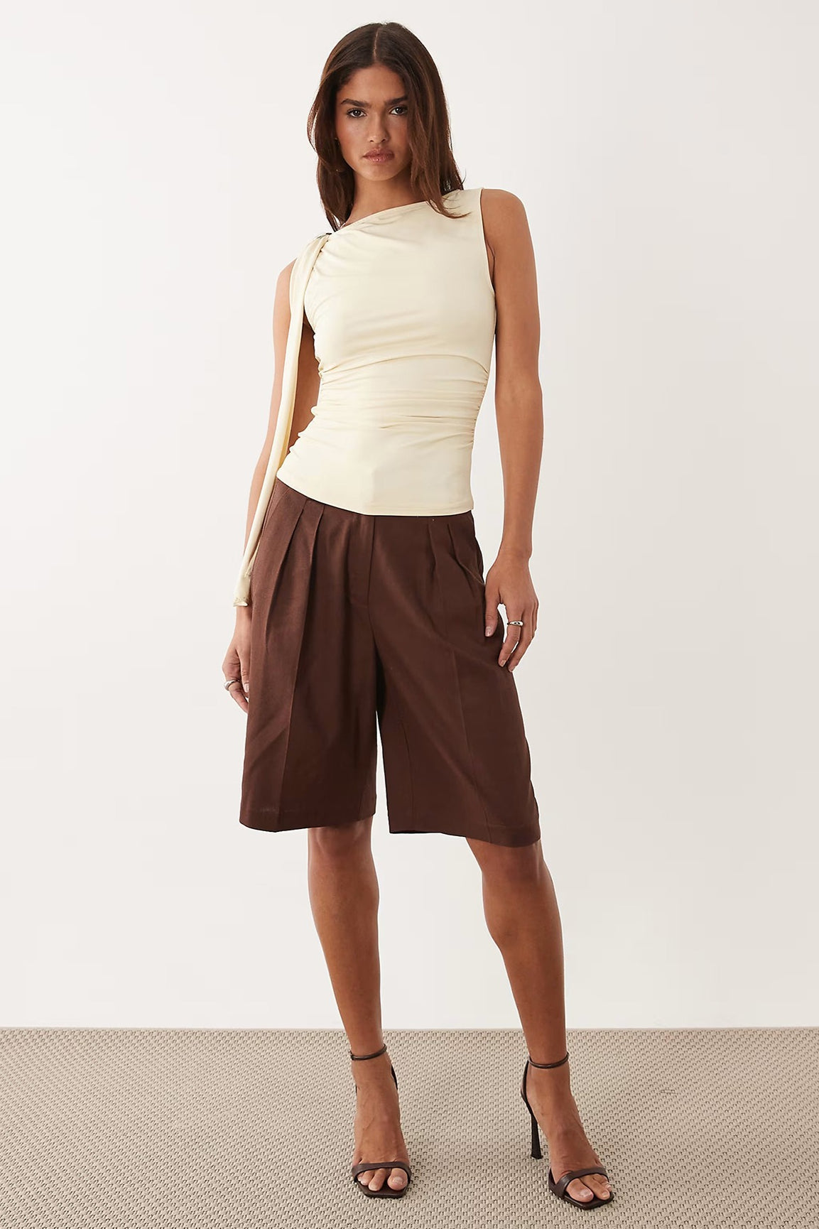 Minimal Asymmetrical Cropped Tank Top image 6