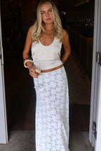 Lace High-Waisted Bodycon Skirt image 2