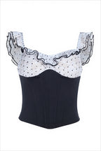 Ruffled Polka Dot Slim Waist Cami Top image 5