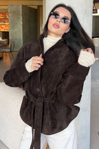 Suede Vintage Long Sleeve Jacket image 4