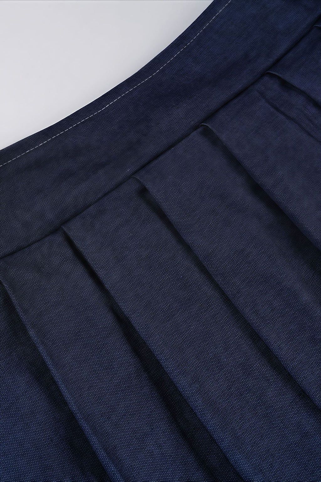 Solid Knit Tie Bandeau Low Waist Pleated Skirt Set image 7