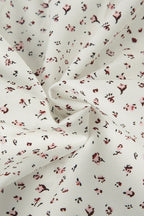 Vintage Floral Tie Buttoned Puff Sleeve Blouse image 5