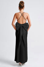 Satin Bowknot Strap Party Dress image 7