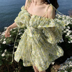 beach outfits floral Trendy fairy boho dresses image 1