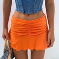 Beach Pleated High Waist Skirt image 6