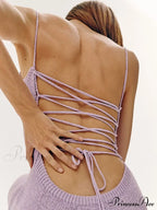 Beachwear Knitted Sweater Strapless Maxi Dress image 4