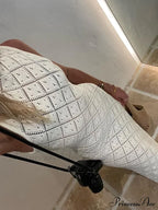 Beachwear Out Knitted Sleeveless Slit Tank Maxi Dress image 4
