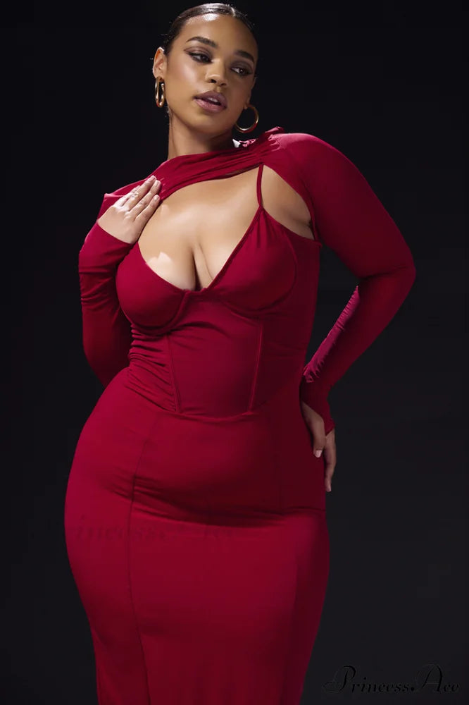 Beatrice Corset Stylish Midi Dress image 13