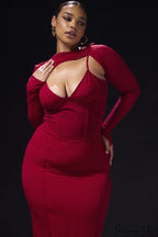 Beatrice Corset Stylish Midi Dress image 13