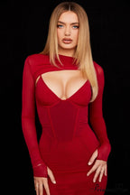 Beatrice Corset Stylish Midi Dress image 15