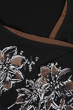 Retro Floral Printed V Neck Blouse image 9