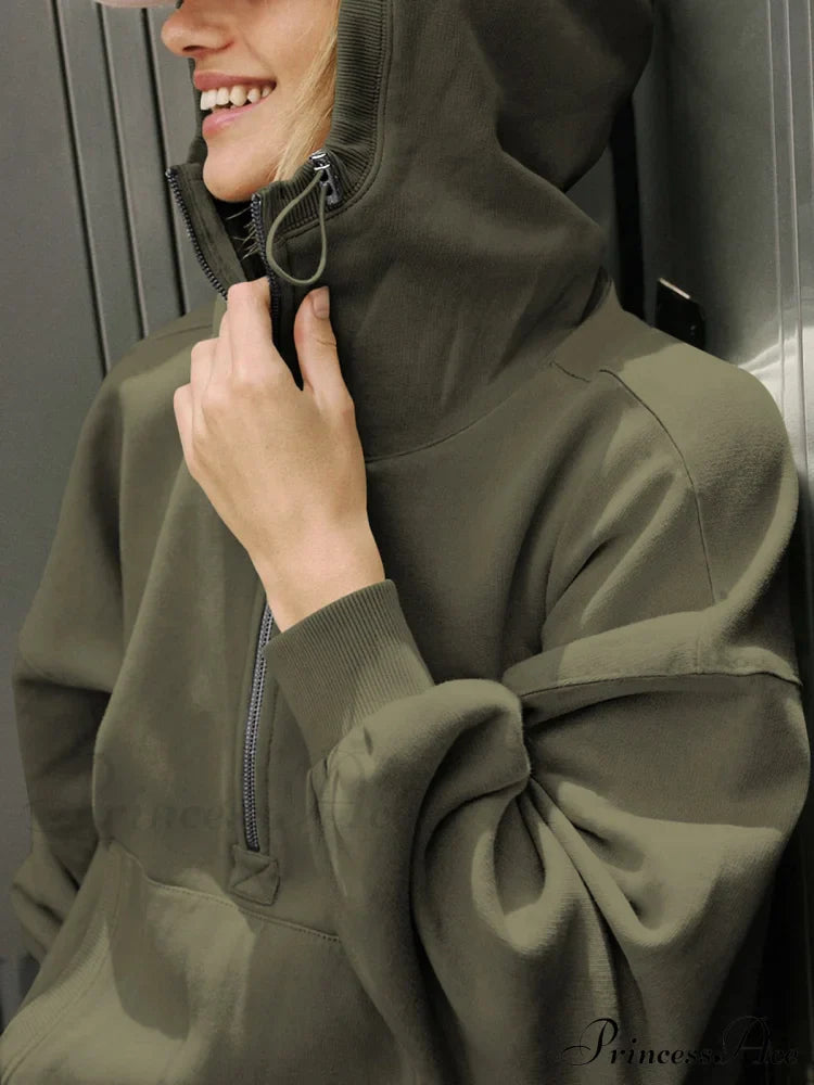 Been A Minute Trendy Pockets Crop Hoodie image 2
