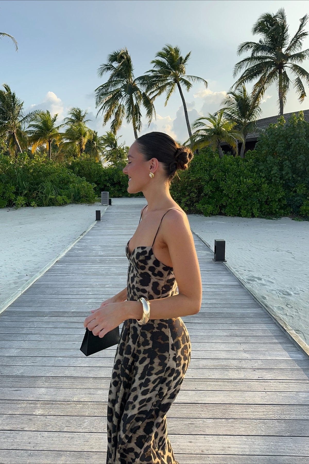 Sexy Leopard Spaghetti Strap Maxi Dress image 5