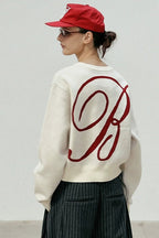Casual Vintage Crew Neck Sweater image 30