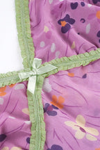 Mesh Floral Contrast V Neck Cami Top image 5