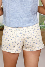 Floral Print Pocket Denim Shorts image 3
