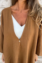 Loose Fit V Neck Long Sleeve Cardigan image 21