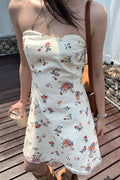 Floral Waist Bandeau Mini Dress image 1