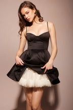 Spaghetti Strap Puff Mini Party Dress image 17