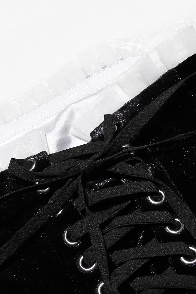 Velvet Bustier A-line Cocktail Dress image 12