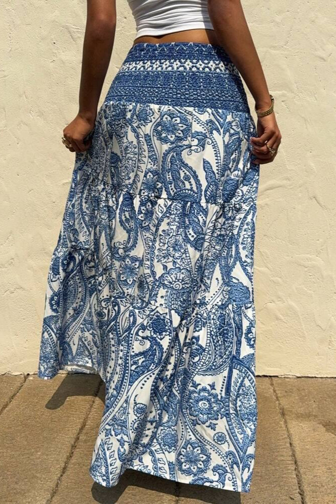 Casual Boho Printed Long Skirt image 2
