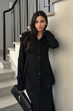 Slim Fit V Neck Blazer Two Piece Set image 7