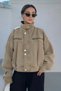 Denim Workwear Cropped Jacket image 1