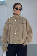 Denim Workwear Cropped Jacket image 1