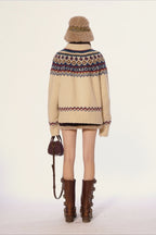 Vintage Fair Isle Knit Sweater image 4