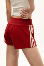 Retro Striped Drawstring Sports Shorts image 3