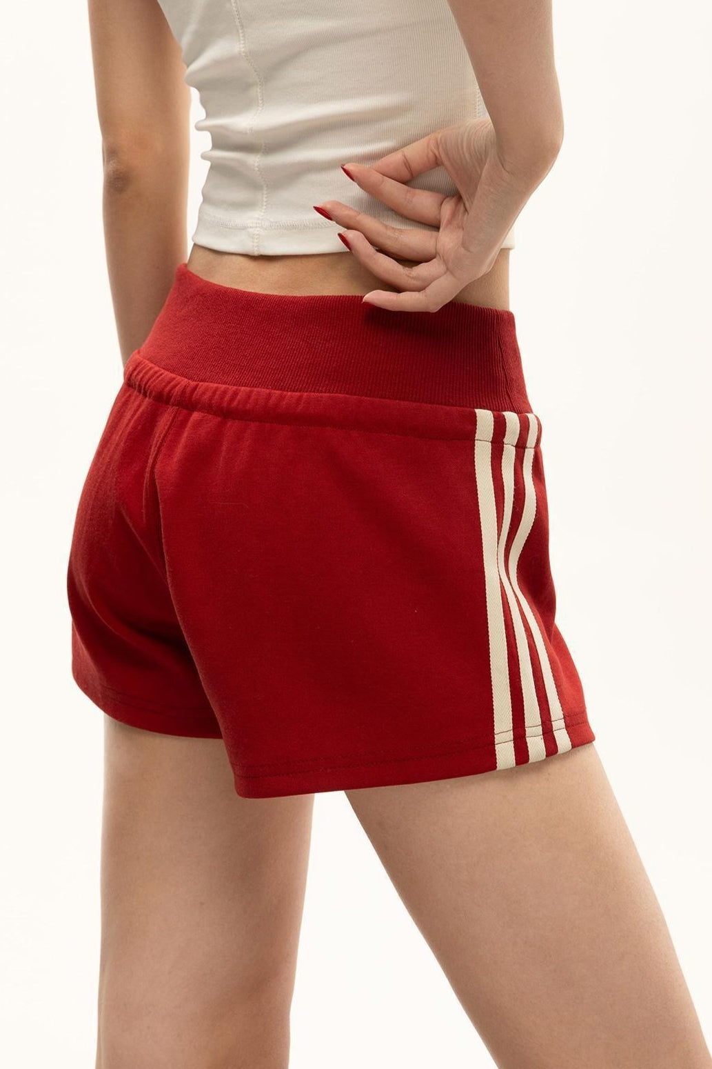 Retro Striped Drawstring Sports Shorts image 3