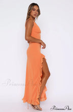 Bianca Slit Stylish Ruffled Maxi Dress image 16