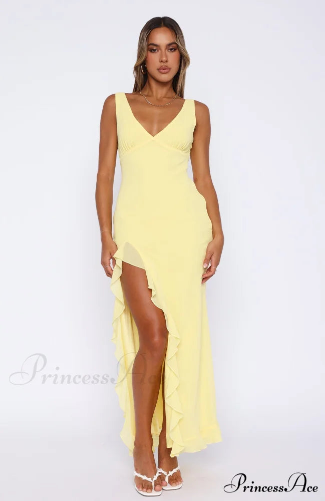 Bianca Slit Stylish Ruffled Maxi Dress image 11