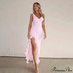 Bianca Slit Stylish Ruffled Maxi Dress image 8