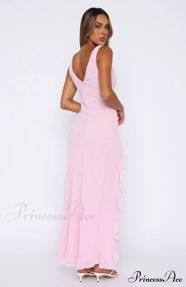 Bianca Slit Stylish Ruffled Maxi Dress image 5