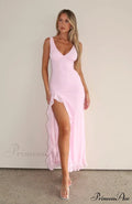 Bianca Slit Stylish Ruffled Maxi Dress image 1
