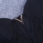 Black Gown Corset Elegant Insert with Party Bodycon Evening - Mesh Bandage Clubwear image 19