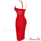 Black Gown Corset Elegant Insert with Party Bodycon Evening - Mesh Bandage Clubwear image 11