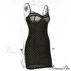 Black Lace Stylish Layered Maxi Dress image 12