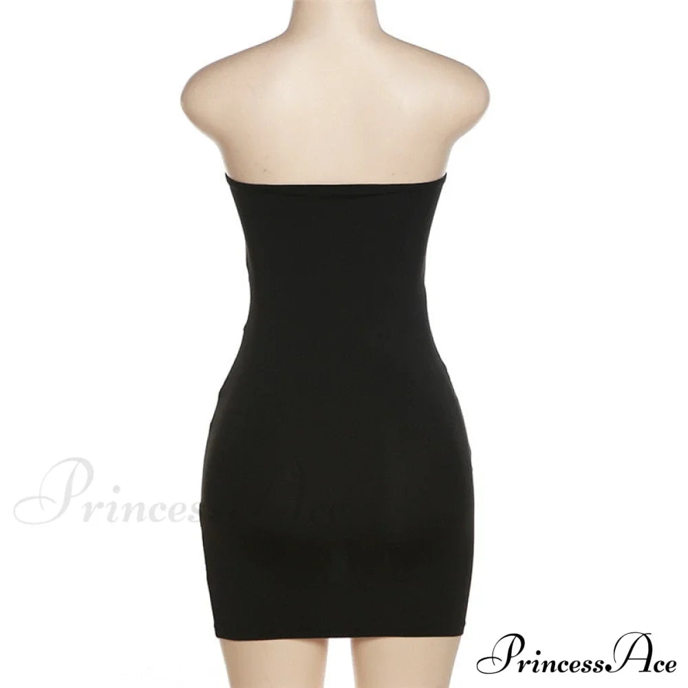 Black Mesh Bandage Charming Bodycon Mini Tube Dress image 10
