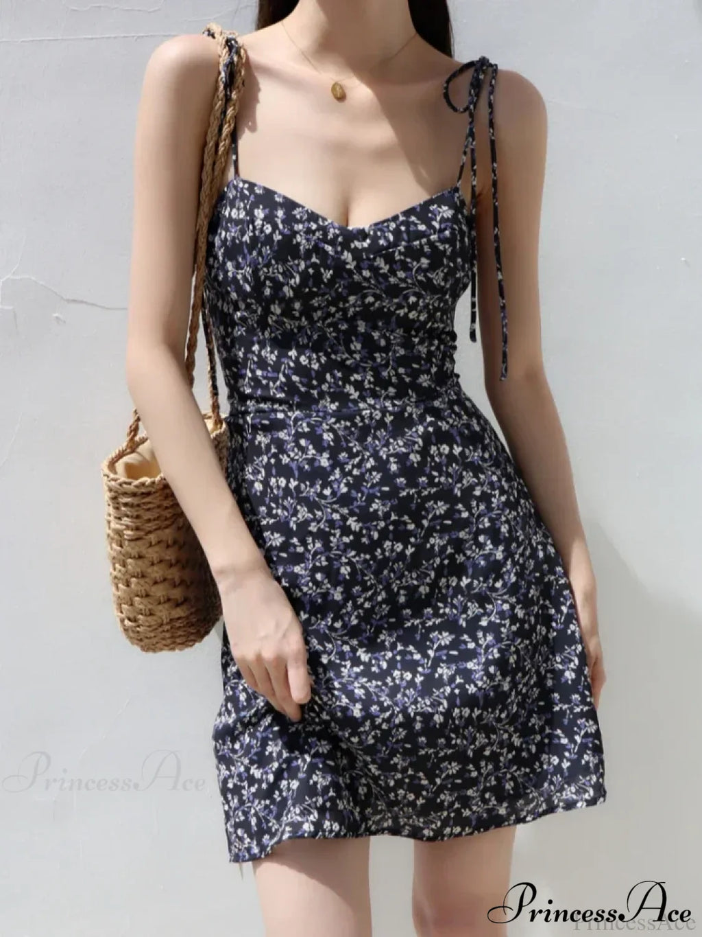 Black Short Sleeve Mini Dress image 1
