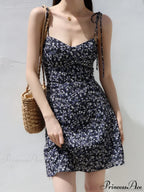 Black Short Sleeve Mini Dress image 1