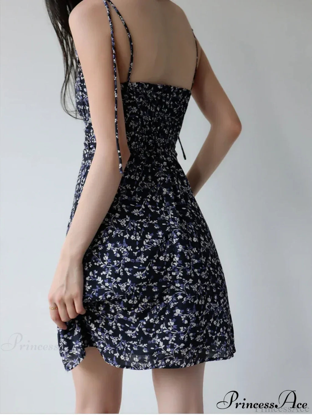 Black Short Sleeve Mini Dress image 3