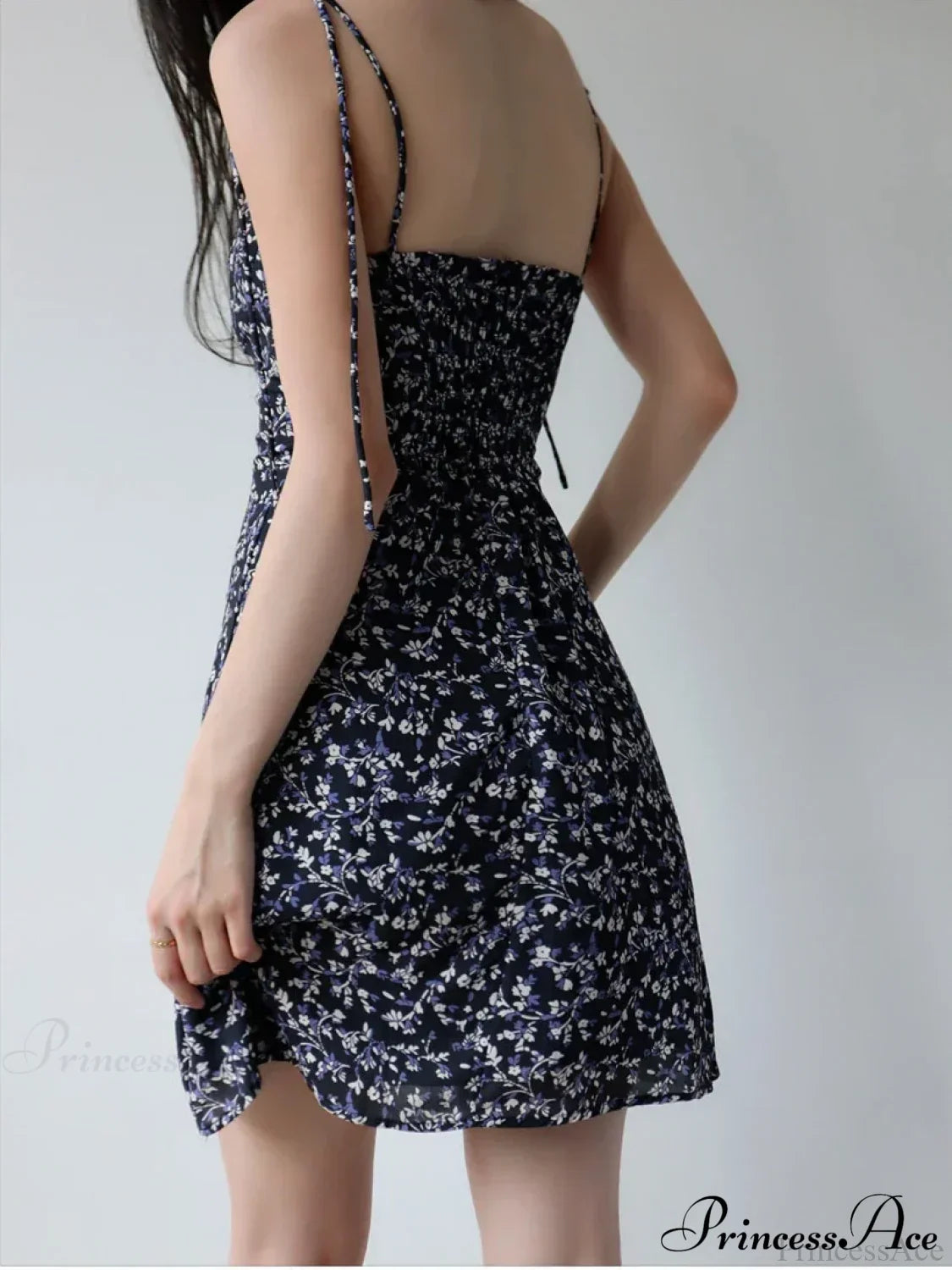 Black Short Sleeve Mini Dress image 3