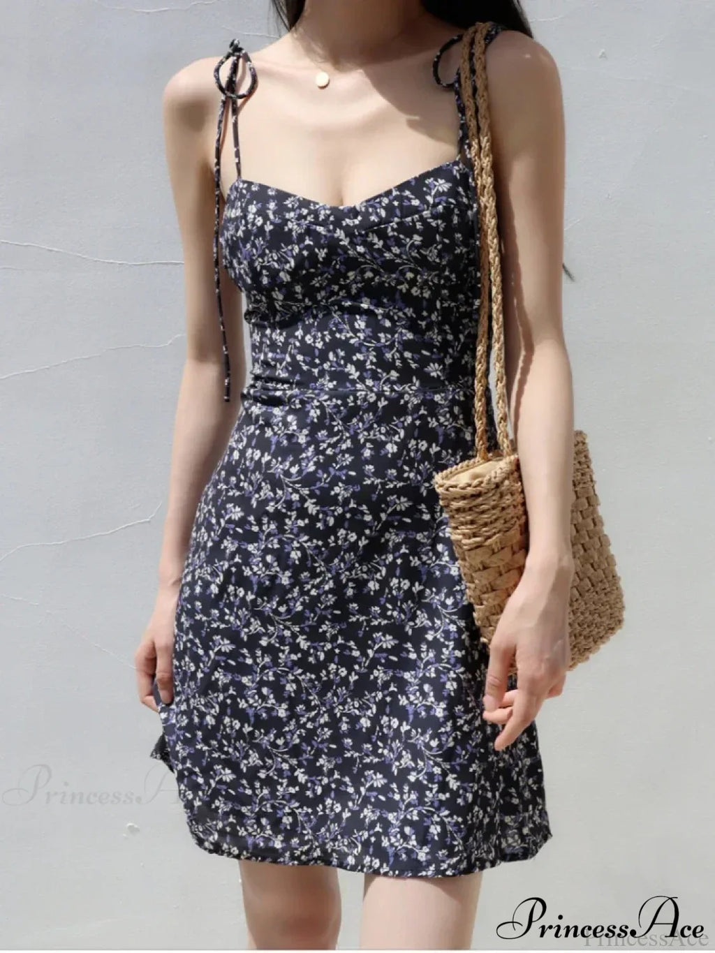 Black Short Sleeve Mini Dress image 2