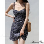 Black Short Sleeve Mini Dress image 6