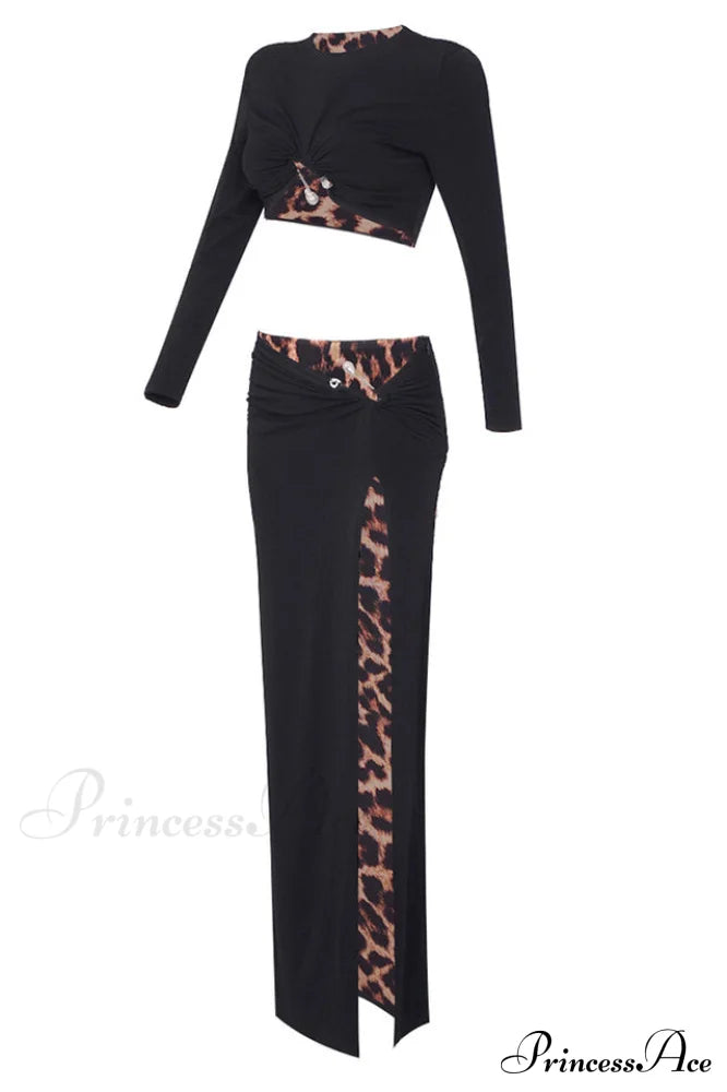 Black Stretch Stylish Cady Maxi Dress image 13