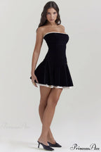 Black Velvet Off Charming The Shoulder Dress image 4