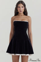 Black Velvet Off Charming The Shoulder Dress image 1
